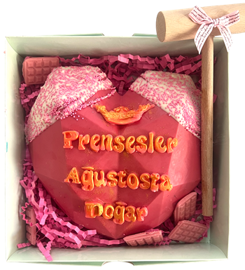 Prenseslere Özel Kırmalı Pinyata Çikolata (Pembe)