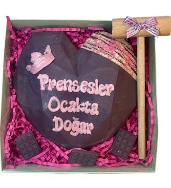 Lilyana Flowers - Pinyata Kalp Mor Pembe