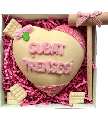 Lilyana Flowers - Bento Kırmalı Çikolata Kutusu (İstediğin Yazıda)