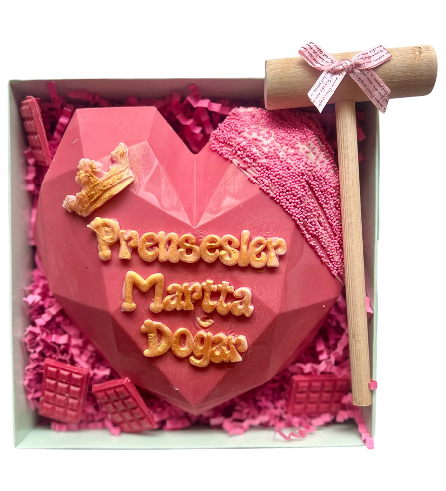 Prenseslere Özel Kırmalı Pinyata Çikolata (Pembe)