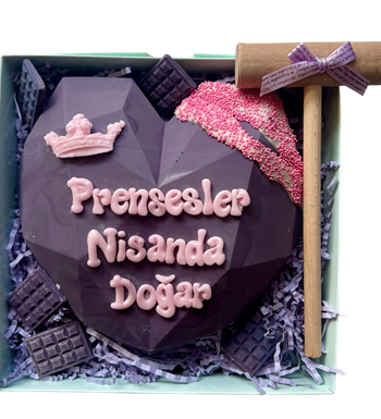 Lilyana Flowers - Pinyata Kalp Mor Pembe