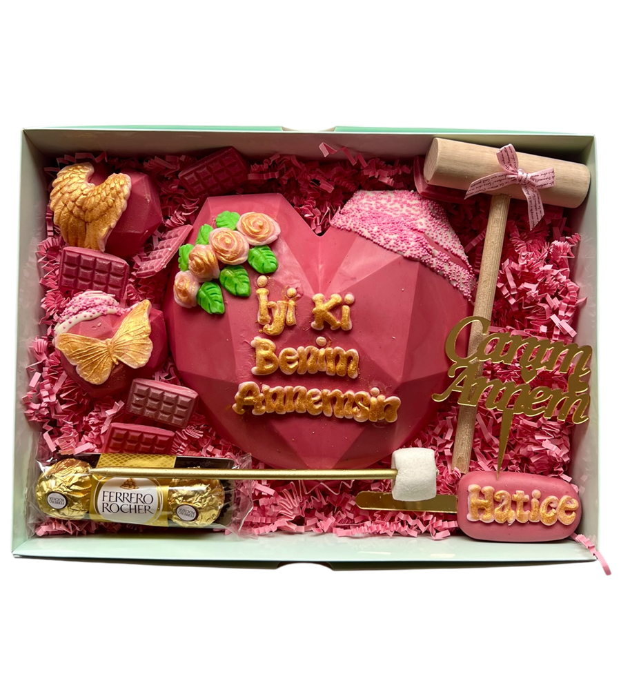 Pink Pinyata Box Canım Annem 