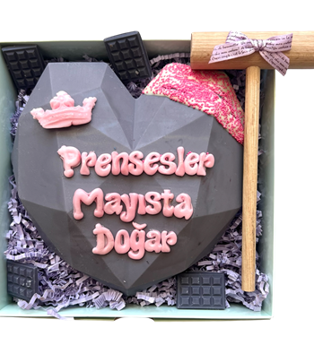 Lilyana Flowers - Pinyata Kalp Mor Pembe