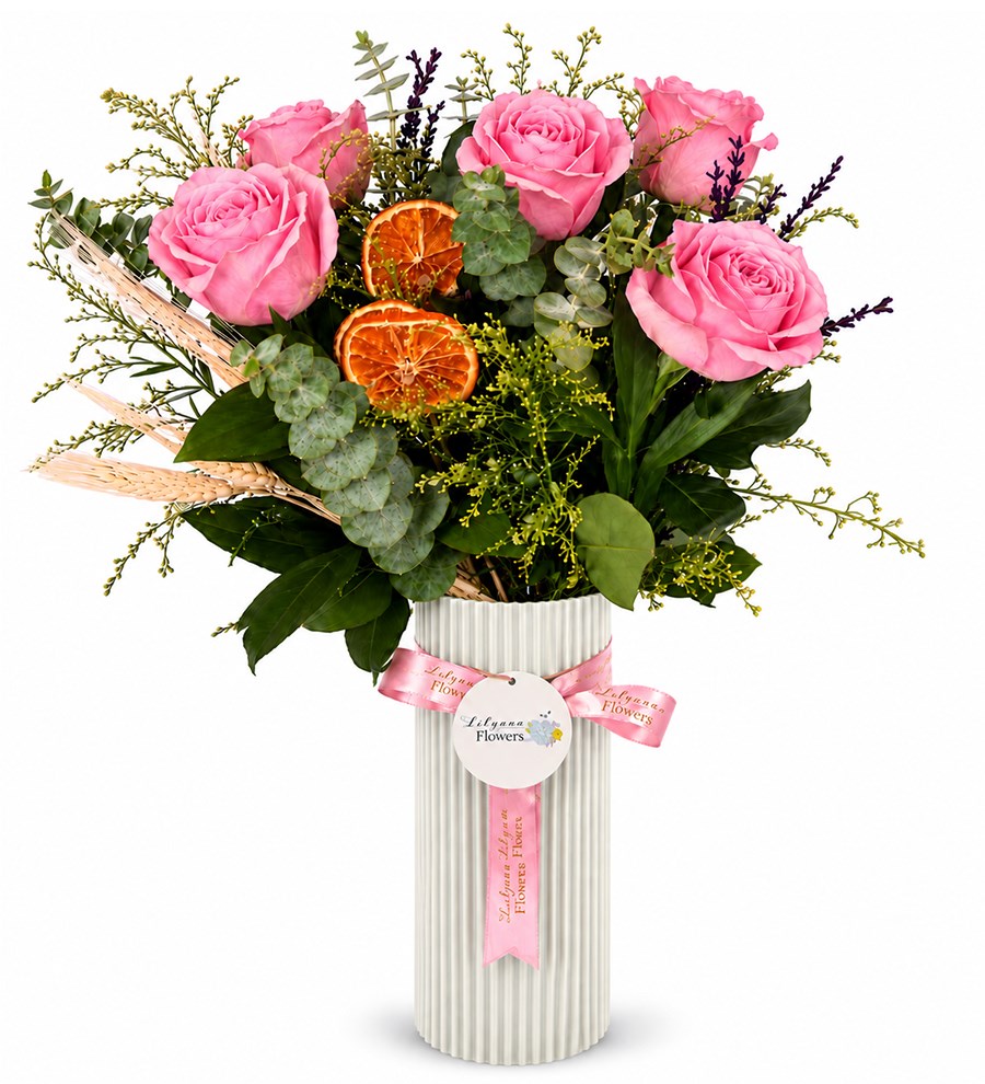 Polimer Vazoda Pink Roses