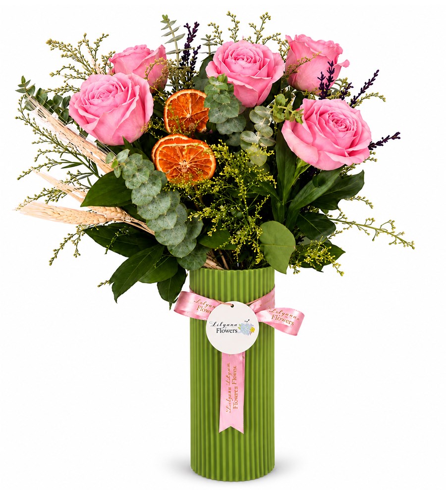 Polimer Vazoda Pink Roses
