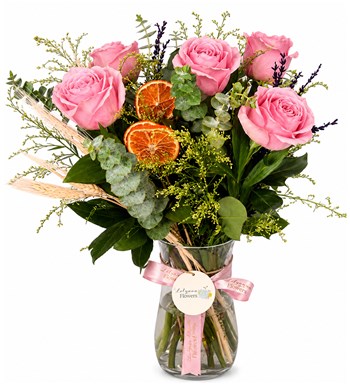 Lilyana Flowers - Pink Roses