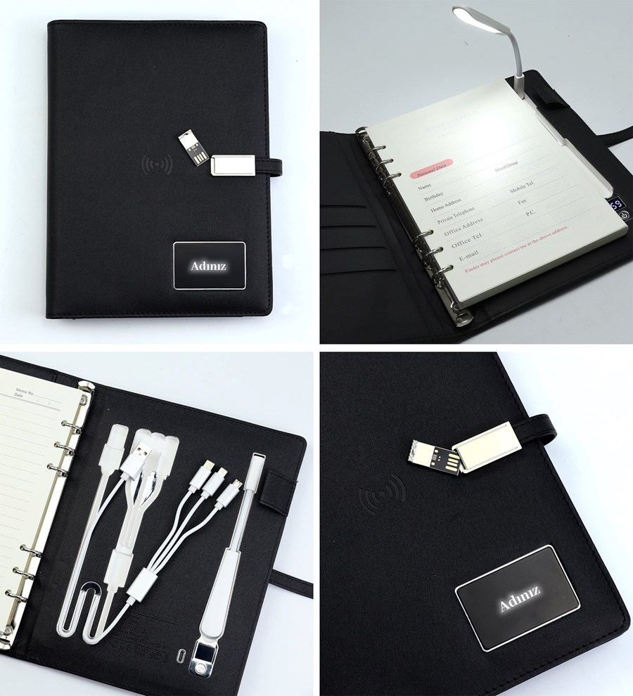 Powerbank Organizer Kalem Kahve Kupa Premium Hediye Seti