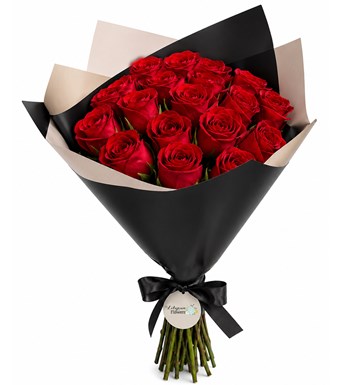Lilyana Flowers - 50'li Premium Kırmızı Gül Buketi