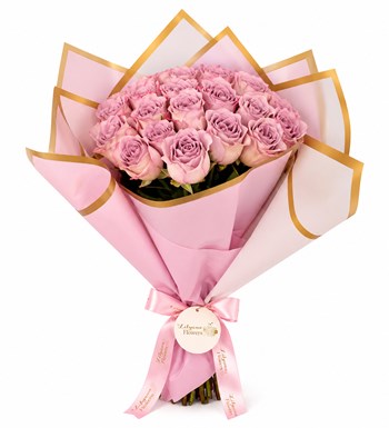 Lilyana Flowers - Premium Lila Gül Buketi