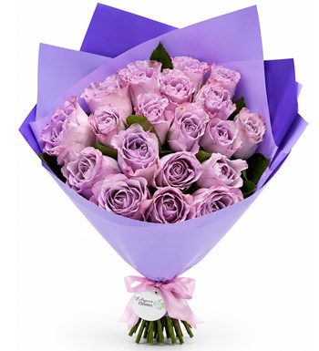 Lilyana Flowers - Premium Lila Gül Buketi