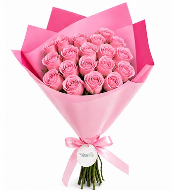 Lilyana Flowers - 50'li Premium Pembe Gül Buketi