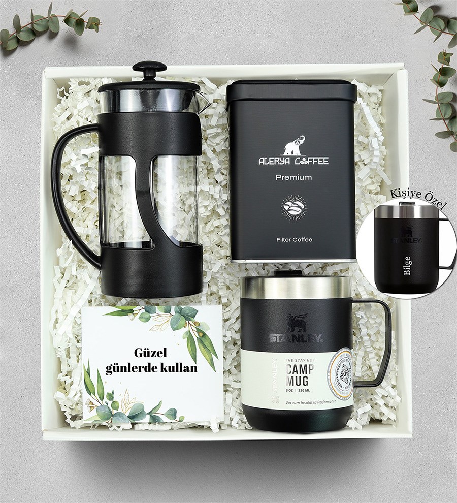 Stanley Kamp Kupası Kahve French Press Hediye Seti