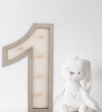 %100 Doğal Soya Wax Kişiye özel 1 Rakamı Mum – Sandal wood