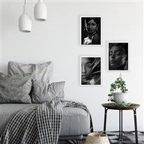 20x30 Fotoğraflı Yapışan Beyaz Çerçeve - 3'lü