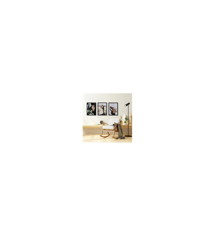 30x40 Fotoğraflı Yapışan Siyah Çerçeve - 3'lü