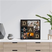 Dad Tasarımlı 6 Fotoğraflı Yapışan 20x20 Çerçeve