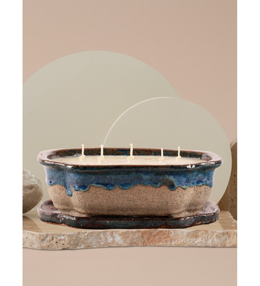 %100 Doğal Soya Wax Art of Ceramic Serisi İncir Kokulu Mum
