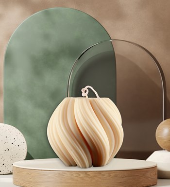 Doğal Soya Wax 600 gr Büyük Spiral Mum
