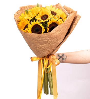 Natural Serisi - Gün Işığım Ayçiçeği Buketi