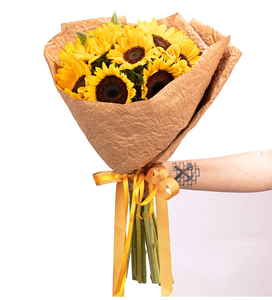 Natural Serisi - Gün Işığım Ayçiçeği Buketi