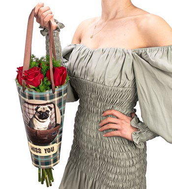 Miss You Alina Kırmızı Gül Buketi