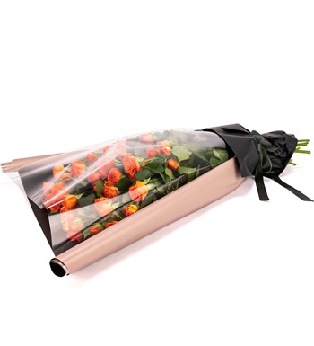 Premium - Turuncu Mini Gül Buketi