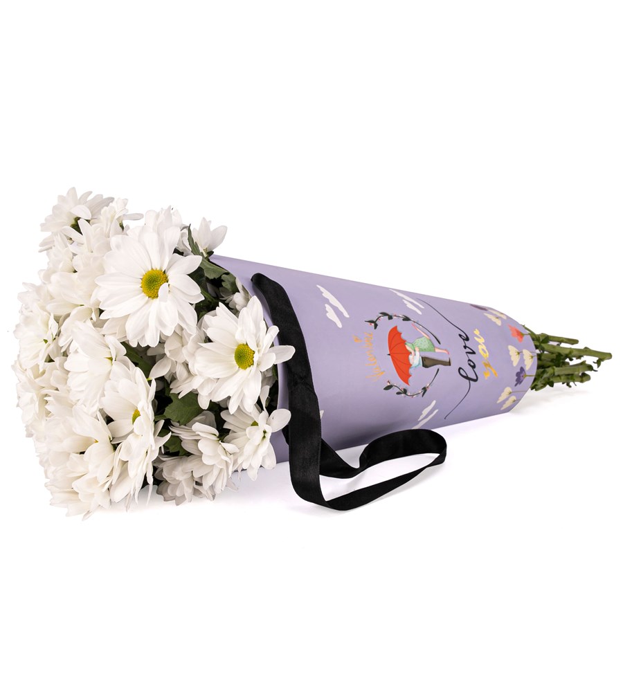 Love You - Beyaz Krizantem Tasarım