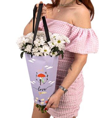 Love You - Beyaz Krizantem Tasarım