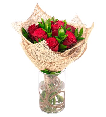 You are My Flower 9'lu Kırmızı Gül Tasarım