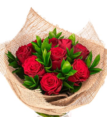 You are My Flower 9'lu Kırmızı Gül Tasarım
