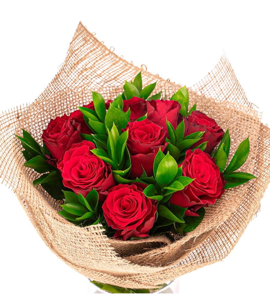 You are My Flower 9'lu Kırmızı Gül Tasarım