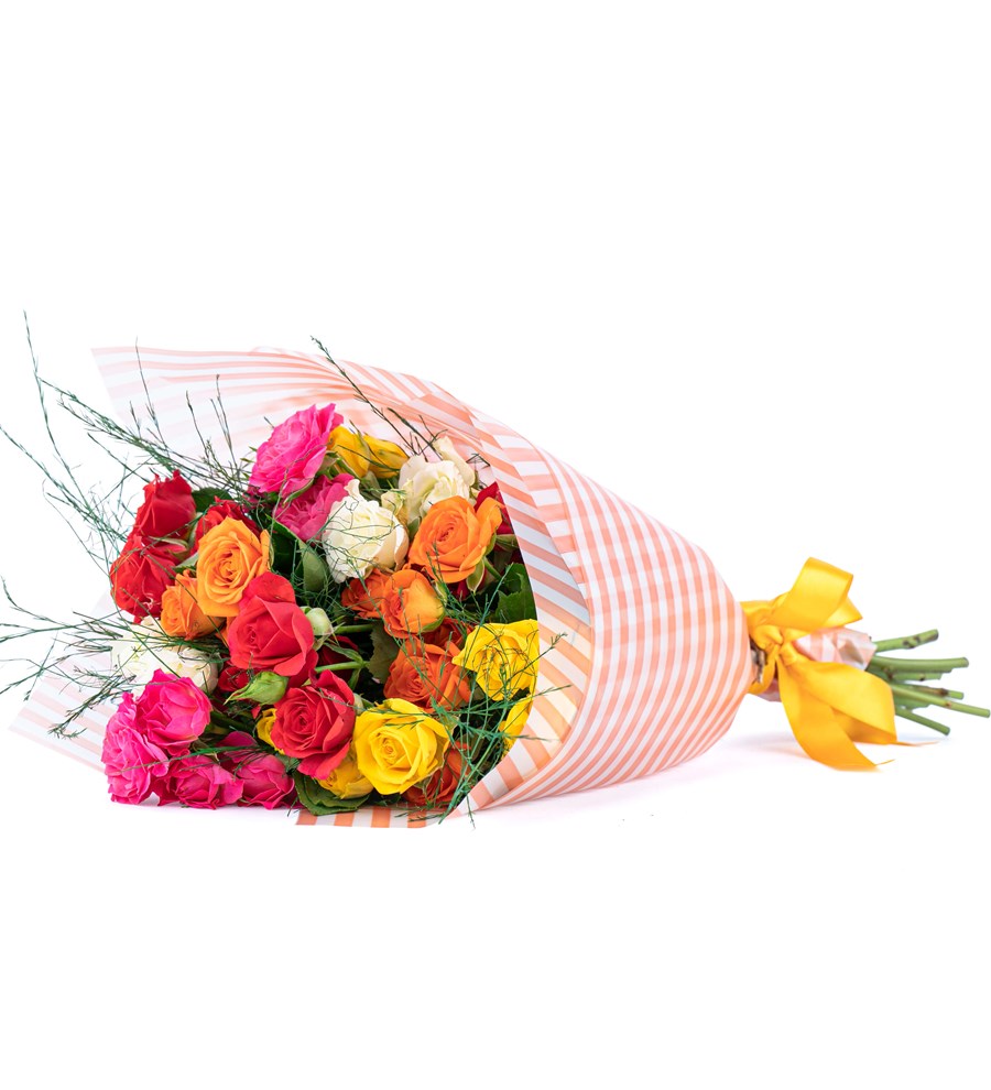 Sunshine Serisi - Rainbow Mini Gül Buketi
