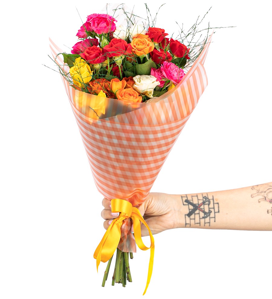 Sunshine Serisi - Rainbow Mini Gül Buketi