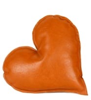 Kahverengi S Kalp Yastık ve Natural Soya Wax Mum Tasarım