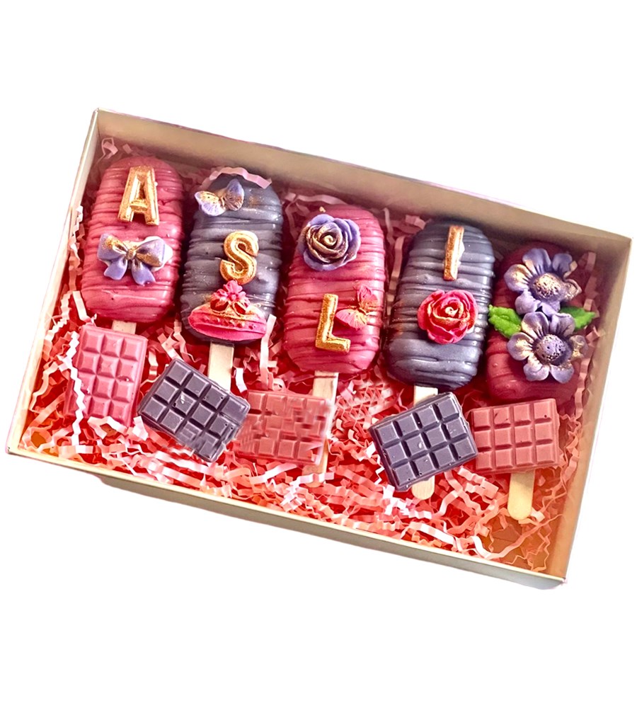 Sweet Çikolata Kutusu Pembe Mor