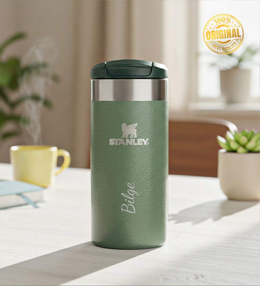 Kişiye Özel Yeşil Stanley Premium Hediye Seti